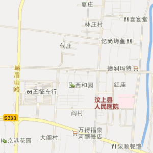 济宁地图 济宁市快餐店 德克士汶上餐厅