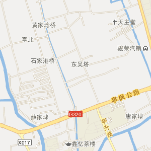 上海地图 上海市开发区,产业园区 亭林工业区