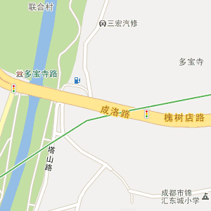 槐树店站地图_槐树店站周边地图_成都地铁