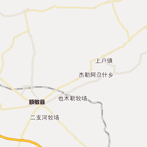 新疆维吾尔自治区交通分布地图 塔城地区交通分布地图