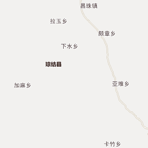 西藏自治区 山南市行政地图