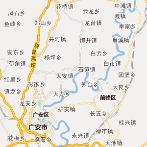 南充市顺庆区地图