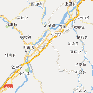 金华浦江县地图