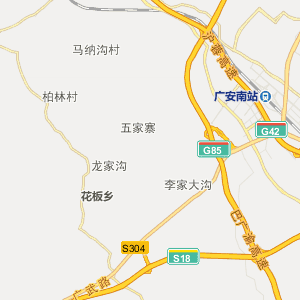 广安市医疗交通线路地图