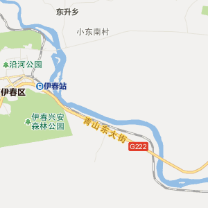 伊春市概述行政地图