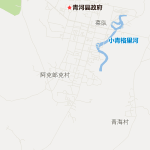 阿勒泰地区青河县行政地图