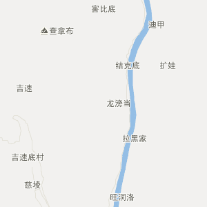 怒江傈僳族自治州贡山独龙族怒族自治县行政地图