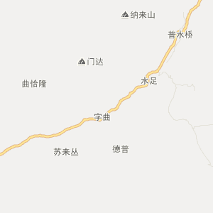 昌都市江达县地图