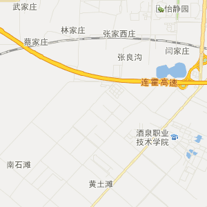 酒泉市肃州区地理地图