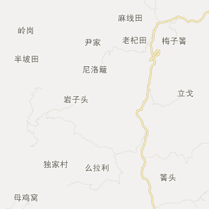 楚雄彝族自治州双柏县地图