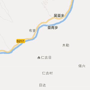 甘孜藏族自治州新龙县地图