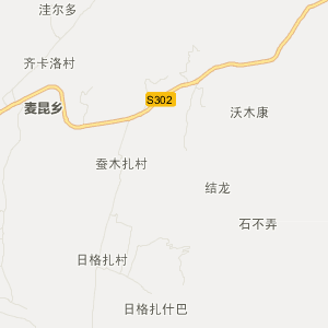 阿坝藏族羌族自治州阿坝县地图