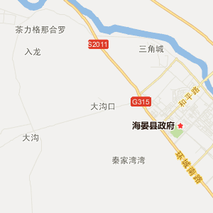 海北藏族自治州海晏县地图