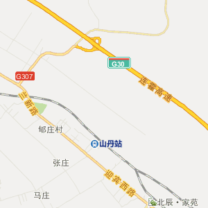 张掖市山丹县地图