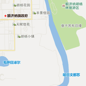 阿拉善盟额济纳旗行政地图