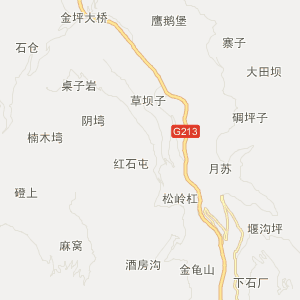 昭通市大关县行政地图