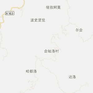 凉山彝族自治州美姑县历史地图