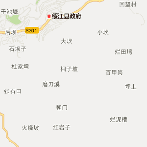 昭通市绥江县地理地图