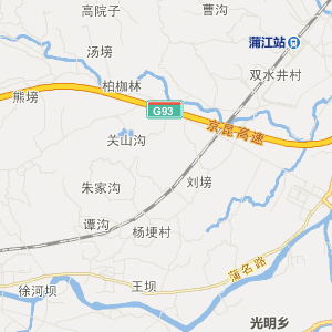 成都市蒲江县历史地图