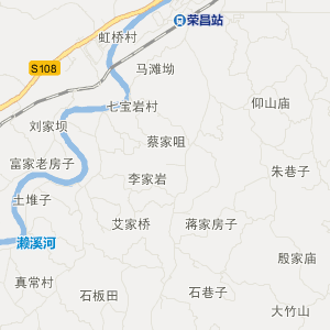重庆市荣昌区行政地图