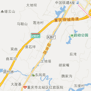 重庆市北碚区地图