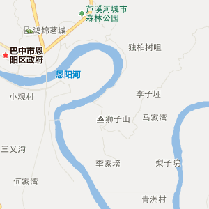 巴中市恩阳区地理地图