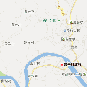 绵阳市盐亭县历史地图
