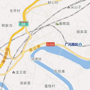 广元市利州区地图