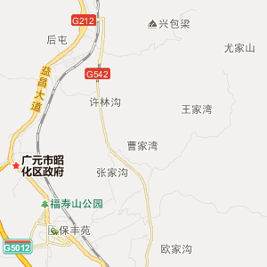 广元市昭化区地图