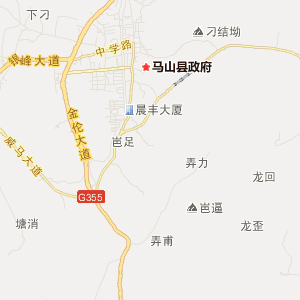 南宁市马山县行政地图