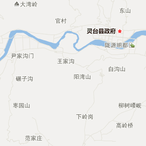 平凉市灵台县地图