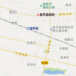 渭南市富平县地图