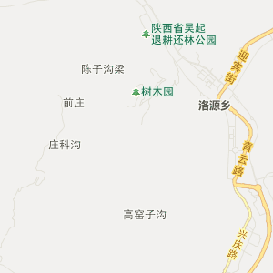 延安市吴起县金融休闲地图