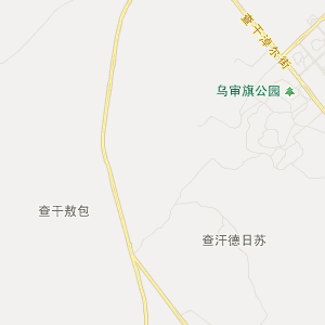 鄂尔多斯市乌审旗地图