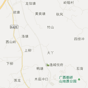 玉林市容县地图