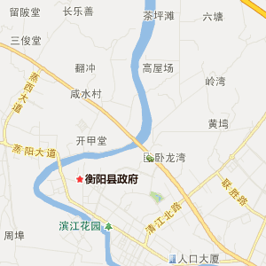 衡阳市衡阳县地图