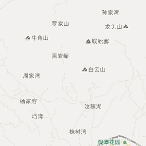 常德市石门县行政地图