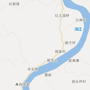 湘西土家族苗族自治州泸溪县地图