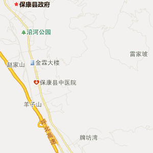 襄阳市保康县地图