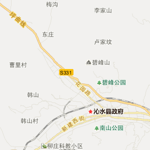 晋城市沁水县地图