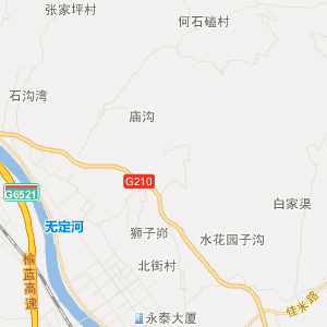 榆林市米脂县行政地图