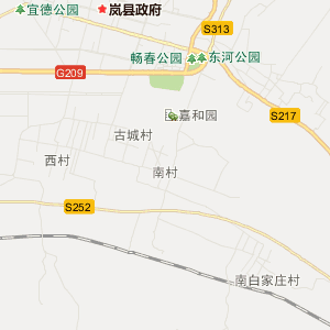 吕梁市岚县历史地图