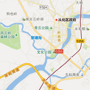 广州市从化区地图