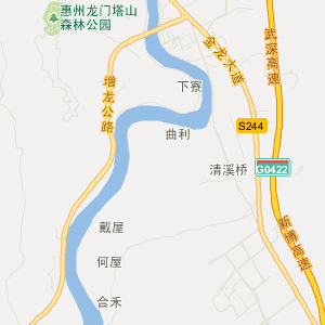 惠州市龙门县地图