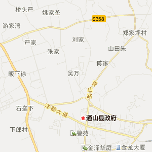 咸宁市通山县地图