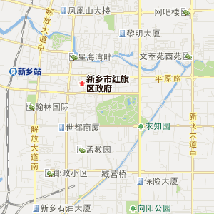 新乡市红旗区行政地图