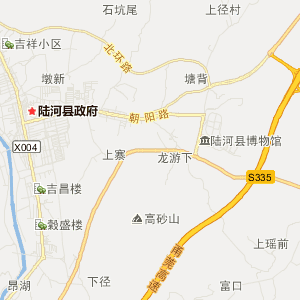 汕尾市陆河县行政地图