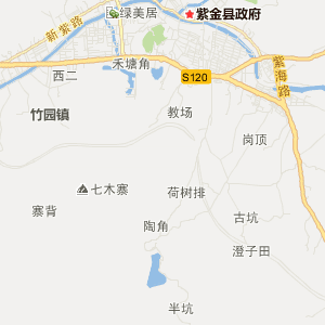 河源市紫金县地图