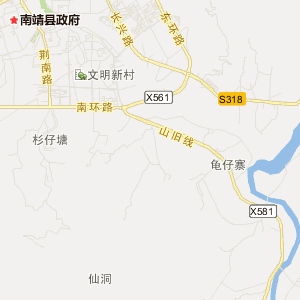 漳州市南靖县地图