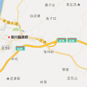 河源市龙川县地图